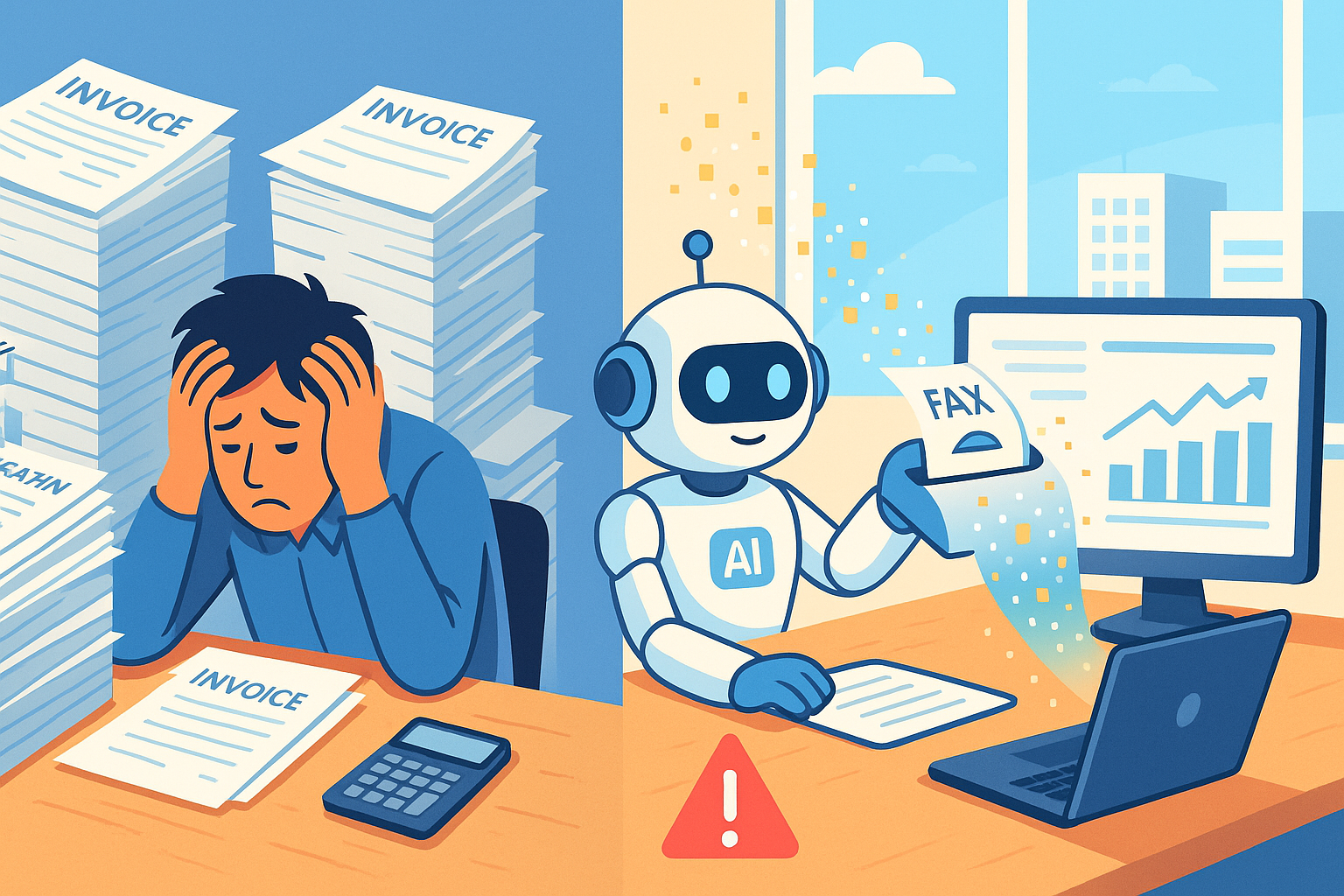 FAXのデータ化、まだ手作業?AIで受注業務を90%効率化する方法を徹底解説