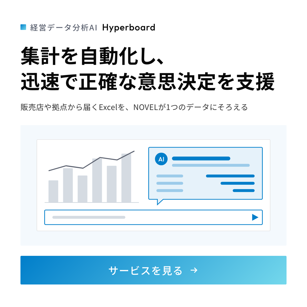 集計を自動化し、迅速で正確な意思決定を支援｜経営データ分析AI Hyperboard